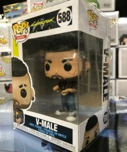 Funko POP! Games: Cyberpunk 2077 V-MALE Figure #588 W/ Protector