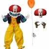 NECA Retro Clothed Action Figures - IT 1990 Movie - 8" Pennywise IN STOCK
