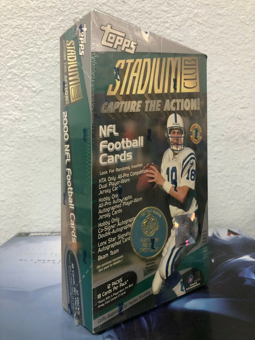 Toystops 2000 TOPPS Stadium Club NFL Football Cards Hobby HTA JUMBO BOX NEW/SEALED Collectible Cards 4 Toystops 2000 TOPPS Stadium Club NFL Football Cards Hobby HTA JUMBO BOX NEW/SEALED Collectible Cards