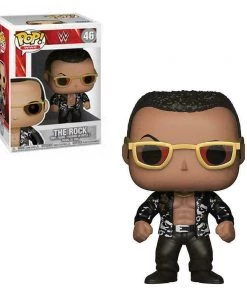 Funko POP! WWE Wrestling THE ROCK Figure #46 W/ DAMAGE BOX