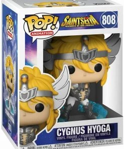 Funko - POP Animation: Saint Seiya- Cygnus Hyoga Figure W/ Protector