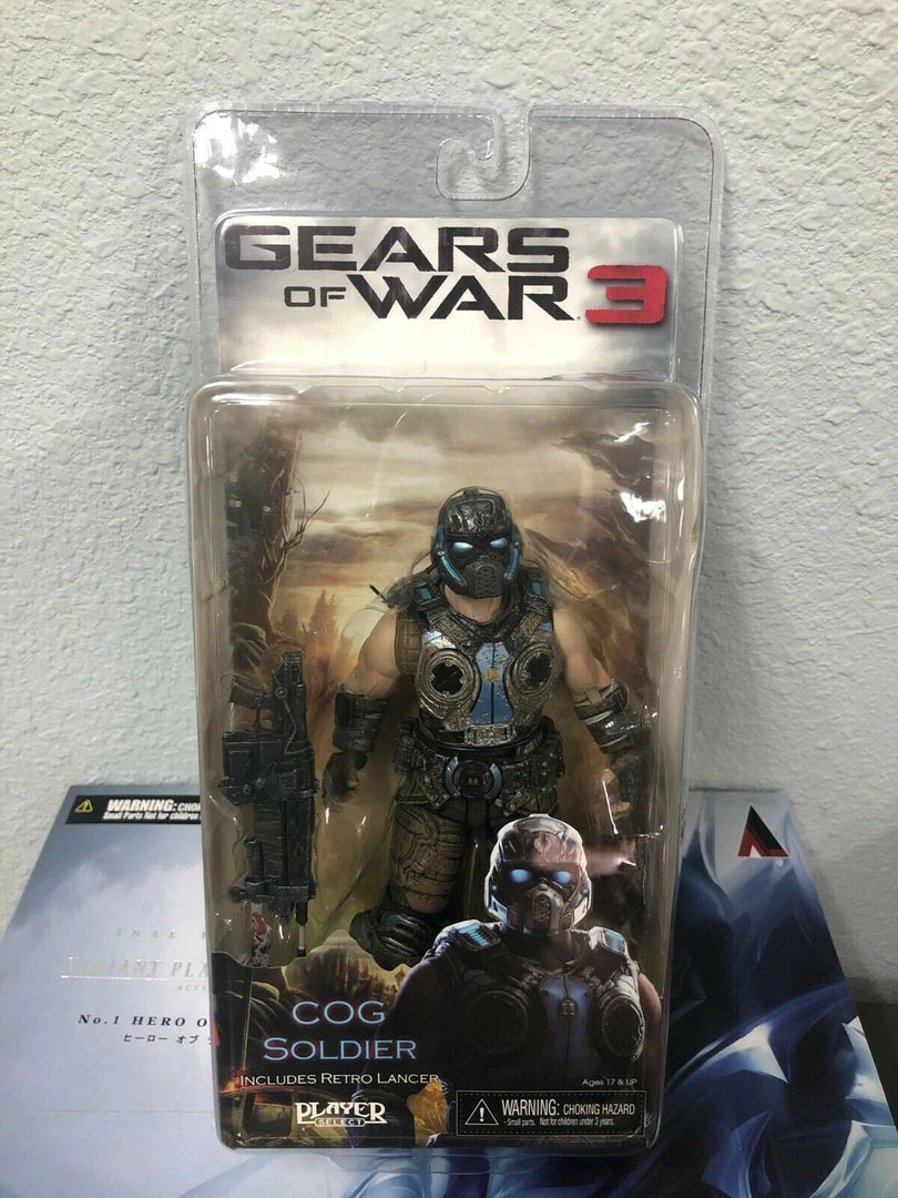 Action Figures NECA Gears Of War 3 COG SOLDIER W/ Retro Lancer 7" Action Figure 3 Action Figures NECA Gears Of War 3 COG SOLDIER W/ Retro Lancer 7" Action Figure