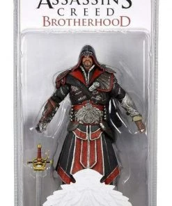 NECA Assassins Creed 7 Inch Brotherhood EZIO Hooded Action Figure Ebony Action Figures