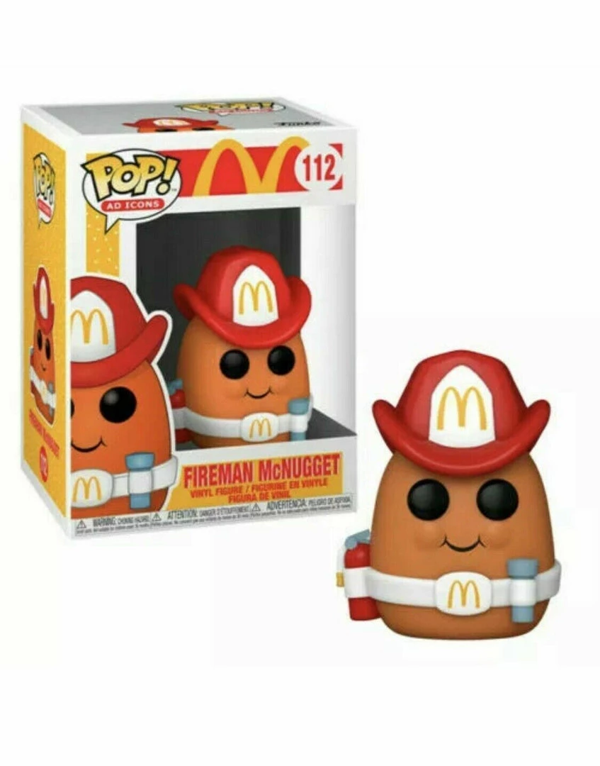 Funko Pop! Fireman McNugget McDonalds McDonald's Nugget W/ Protector IN STOCK 3 Funko Pop! Fireman McNugget McDonalds McDonald's Nugget W/ Protector IN STOCK