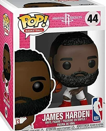 Funko POP! NBA Houston Rockets JAMES HARDEN Figure #44 W/ Protector 7 Funko POP! NBA Houston Rockets JAMES HARDEN Figure #44 W/ Protector