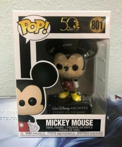 Funko POP! Disney: Archives MICKEY MOUSE Figure #801 W/ Protector