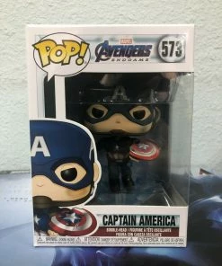 Funko POP! Marvel: Avengers Endgame CAPTAIN AMERICA Figure #573 W/ Protector