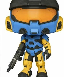 Funko POP! Games: Halo SPARTAN MARK VII Yellow And Blue Figure #15 DAMAGE BOX