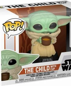 Funko POP! Star Wars The CHILD With Cup Figure #378 DAMAGE BOX