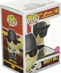 Funko POP ZZ Top: Dusty Hill (Flocked) Vinyl Figure W/ Protector