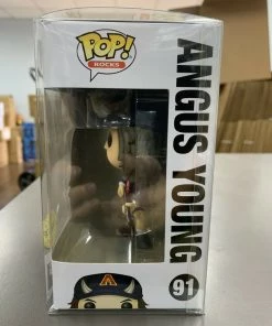 Funko POP! Music: AC/DC ANGUS YOUNG Chase Figure #91 W/ Protector