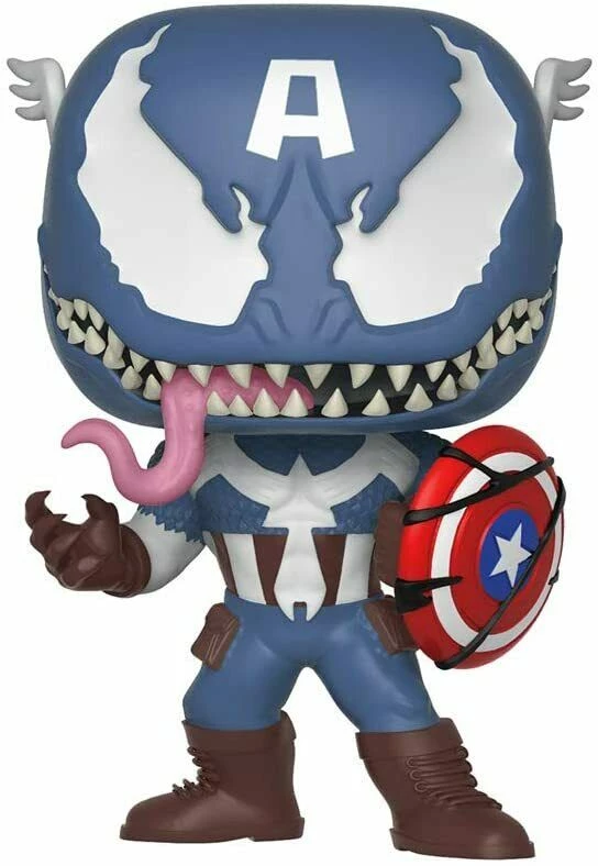 Funko Pop Marvel 32686 Venomized Captain America Vinyl Figure 364 W/ Protector 4 Funko Pop Marvel 32686 Venomized Captain America Vinyl Figure 364 W/ Protector