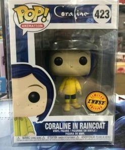 Funko POP! Movies: Coraline CORALINE In RAINCOAT Chase Figure #423 W/ Protector