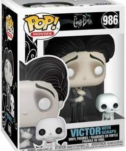 Funko POP! Movies: Corpse Bride VICTOR With Scraps Figure #986 W/ Protector