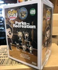 Funko Pop Television Parks And Recreation Ron Swanson Figure #499 W/ Protector