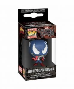 Keychains Funko POP! Pocket Keychain Marvel Venom VENOMIZED CAPTAIN AMERICA Figure