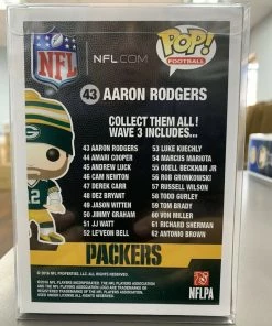 Funko POP! Football NFL Packers AARON RODGERS Champions XLV #43 W/ Protector
