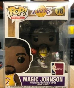 Funko POP! NBA Basketball LA Lakers MAGIC JOHNSON Home Figure #78 W/ Protector