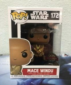 Funko POP! Star Wars MACE WINDU Special Edition Figure #172 W/ Protector