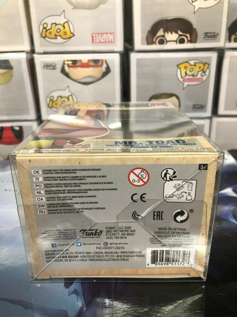 Funko Pop! Disneyland Resort 65th Anniversary Mr. TOAD Figure #814 W/ Protector 6 Funko Pop! Disneyland Resort 65th Anniversary Mr. TOAD Figure #814 W/ Protector