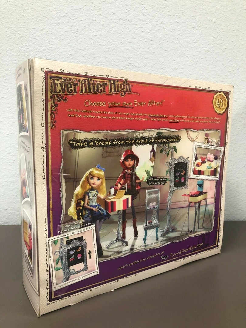 Mattel Dolls Ever After High Beanstalk Bakery Cafe Set DAMAGE BOX 7 Mattel Dolls Ever After High Beanstalk Bakery Cafe Set DAMAGE BOX