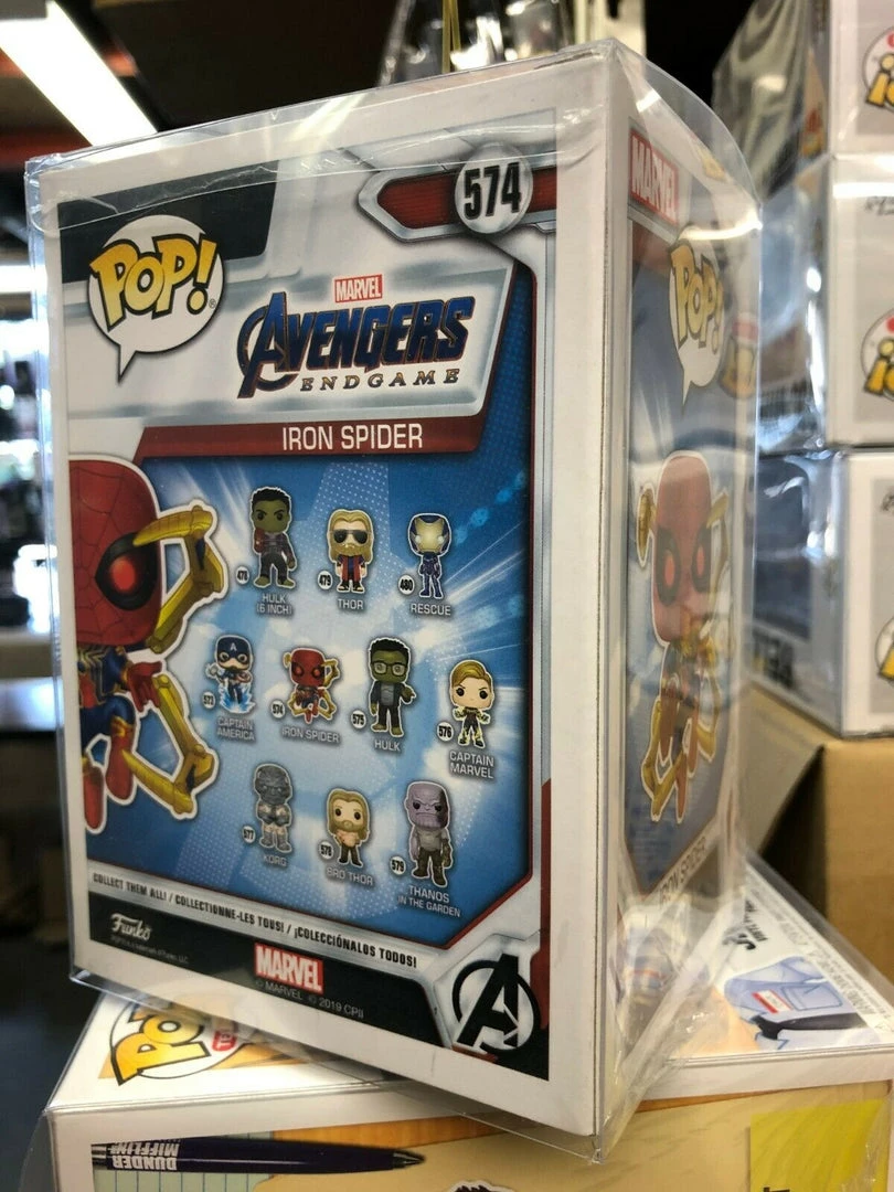 Funko POP! Marvel Avengers Endgame IRON SPIDER #574 W/ Protector 4 Funko POP! Marvel Avengers Endgame IRON SPIDER #574 W/ Protector