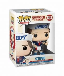 Funko POP! TV: Stranger Things STEVE W/ Hat & Ice Cream Figure #803 W/ Protector