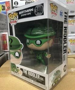 Funko POP! Heroes: Batman Forever RIDDLER Jim Carey Figure # 340 W/Protector