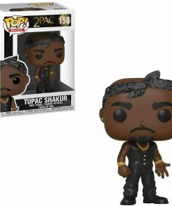Funko POP! Rocks TUPAC SHAKUR In Vest With Bandana Figure #158 W/ Protector