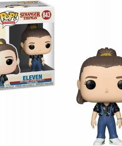 Funko POP! TV: Stranger Things ELEVEN W/ Suspenders Figure #843 W/ Protector