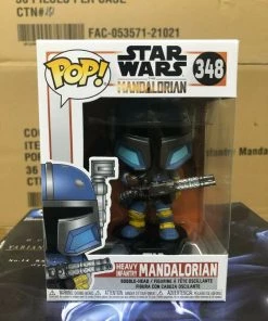 Funko POP! Star Wars HEAVY INFANTRY MANDALORIAN Figure #348 W/ Protector