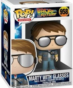 Funko POP! Movies Back To The Future MARTY With Glasses Figure #958 W/ Protector 13 Funko POP! Movies Back To The Future MARTY With Glasses Figure #958 W/ Protector