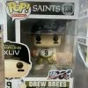 Funko POP! Football: NFL DREW BREES New Orleans Saints Figure #138 W/ Protector