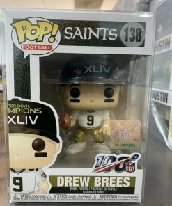 Funko POP! Football: NFL DREW BREES New Orleans Saints Figure #138 W/ Protector
