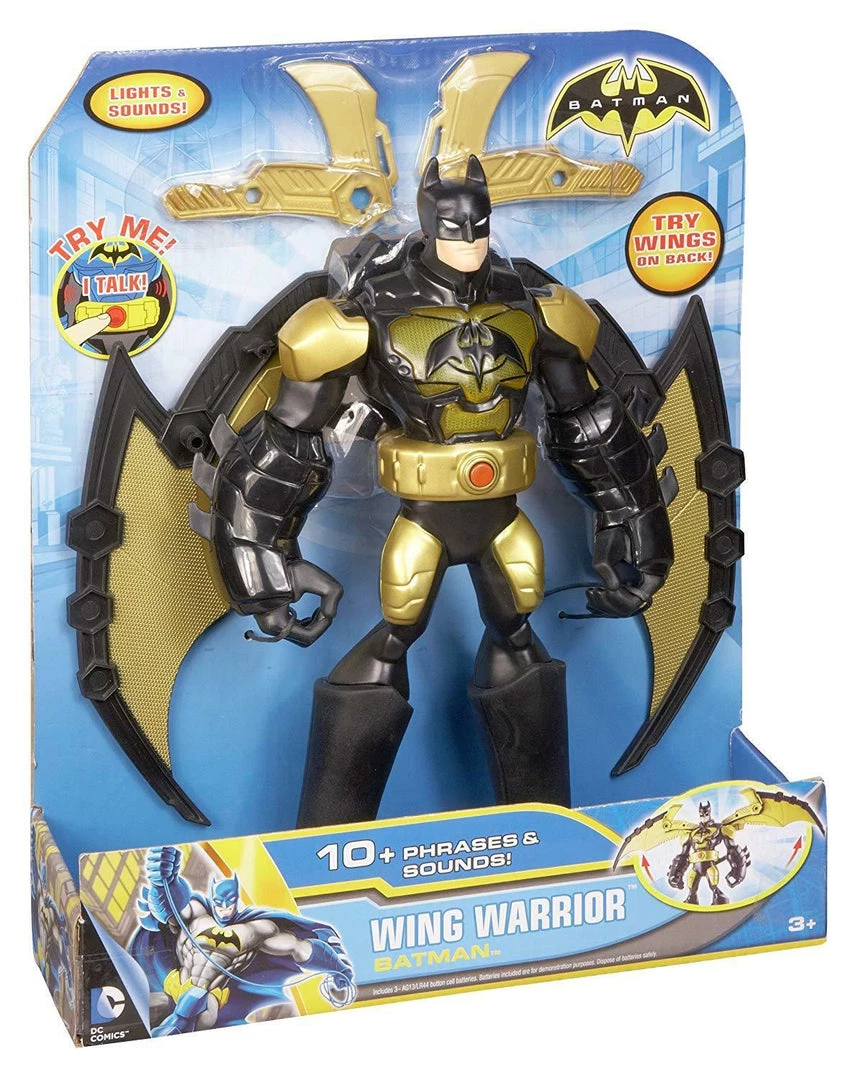 Mattel Batman Wing Warrior Batman Figure 10-Inch New DC 4 Mattel Batman Wing Warrior Batman Figure 10-Inch New DC