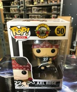 Funko POP! Rocks: Guns N Roses AXL ROSE Figure #50 W/ Protector