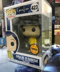 Funko POP! Movies: Coraline CORALINE In RAINCOAT Chase Figure #423 W/ Protector
