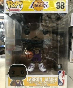 Funko POP! NBA LA Lakers LeBRON JAMES Purple Jersey 10 Inch #98 W/ Protector