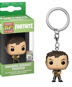 Funko Fortnite Highrise Assault Trooper Pocket Pop! Keychain Vinyl Figure Keychains