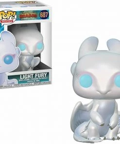 Funko POP! Movies: How To Train Your Dragon 3 LIGHT FURY Figure #68 DAMAGE BOX