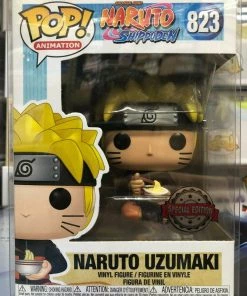 Funko POP! Animation NARUTO UZUMAKI Eating Noodles Figure #823 W/ Protector