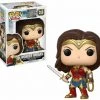 Toystops Funko POP! Heroes: DC Justice League WONDER WOMEN Figure #206 DAMAGE BOX