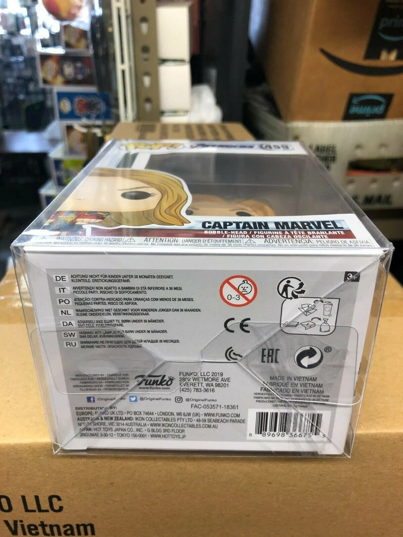 Funko POP! Marvel: Avengers Endgame CAPTAlN MARVEL Figure #459 DAMAGE BOX 6 Funko POP! Marvel: Avengers Endgame CAPTAlN MARVEL Figure #459 DAMAGE BOX