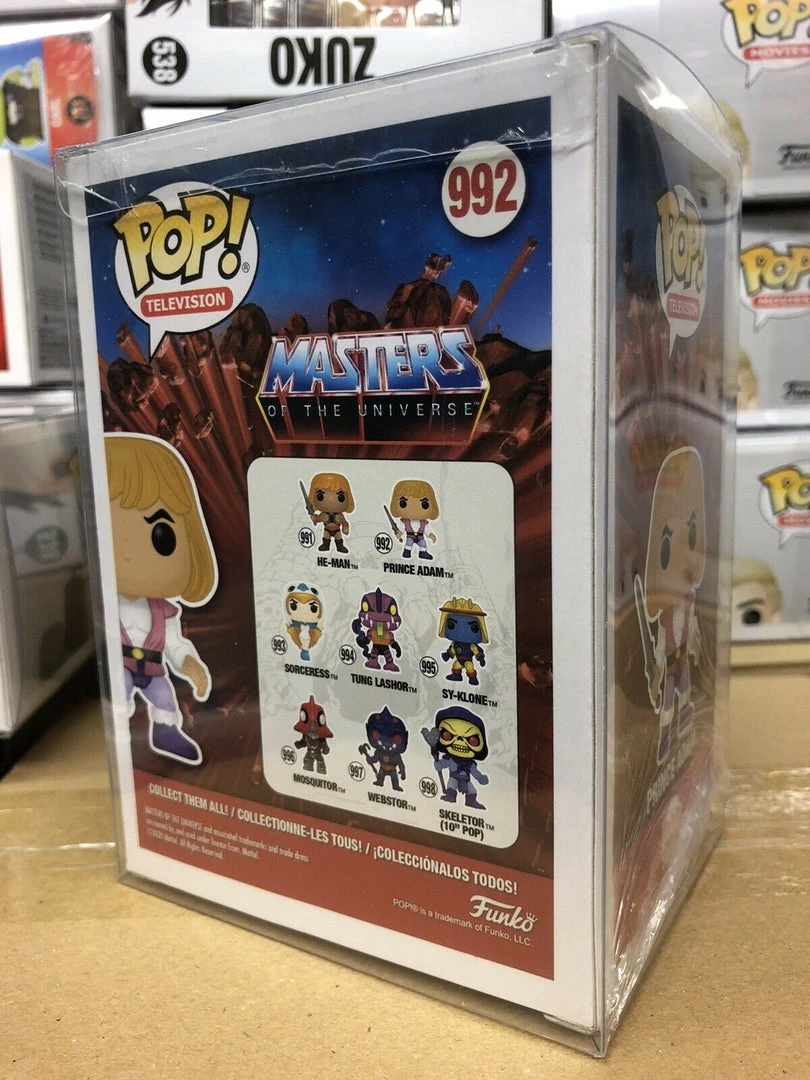 Funko POP Animation - Masters Of The Universe - Prince Adam Figure #992 W/Protector 5 Funko POP Animation - Masters Of The Universe - Prince Adam Figure #992 W/Protector
