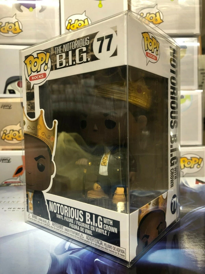 Funko POP! Rocks: The NOTORIOUS B.I.G. With Crown Figure #77 W/ Protector 4 Funko POP! Rocks: The NOTORIOUS B.I.G. With Crown Figure #77 W/ Protector