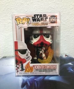 Funko POP! The Mandalorian INCINERATOR STORMTROOPER Figure #350 W/ Protector