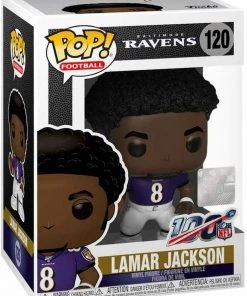 Lamar Jackson (Baltimore Ravens) NFL Funko Pop! Series 7 With Protector