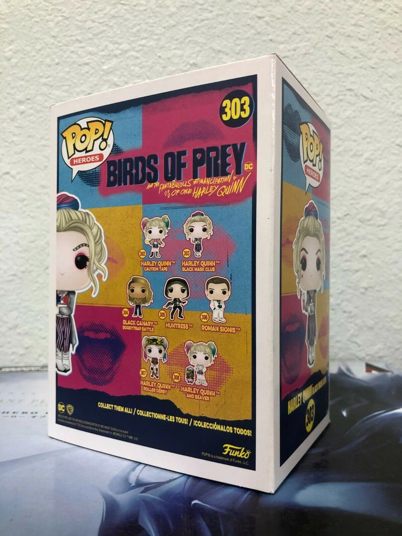 Funko POP! Heroes HARLEY QUINN Black Mask Club Figure #303 W/ Protector 5 Funko POP! Heroes HARLEY QUINN Black Mask Club Figure #303 W/ Protector