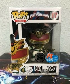 Funko POP! Comics: Power Rangers LORD DRAKKON Exclusive Figure #17 W/ Protector