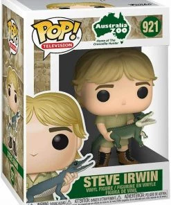 Funko POP! TV: Australia Zoo STEVE IRWIN Figure #921 W/ Protector